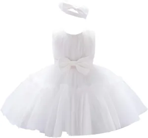 3M-9T Baby Girls Flower Dress Embroidery Paqeant Party Wedding Lace Dresses
