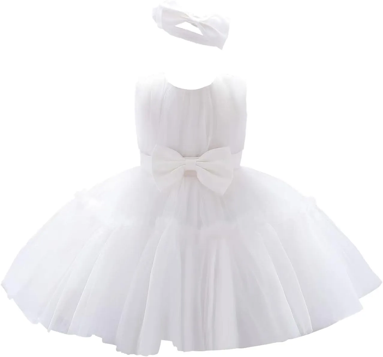 3M-9T Baby Girls Flower Dress Embroidery Paqeant Party Wedding Lace Dresses
