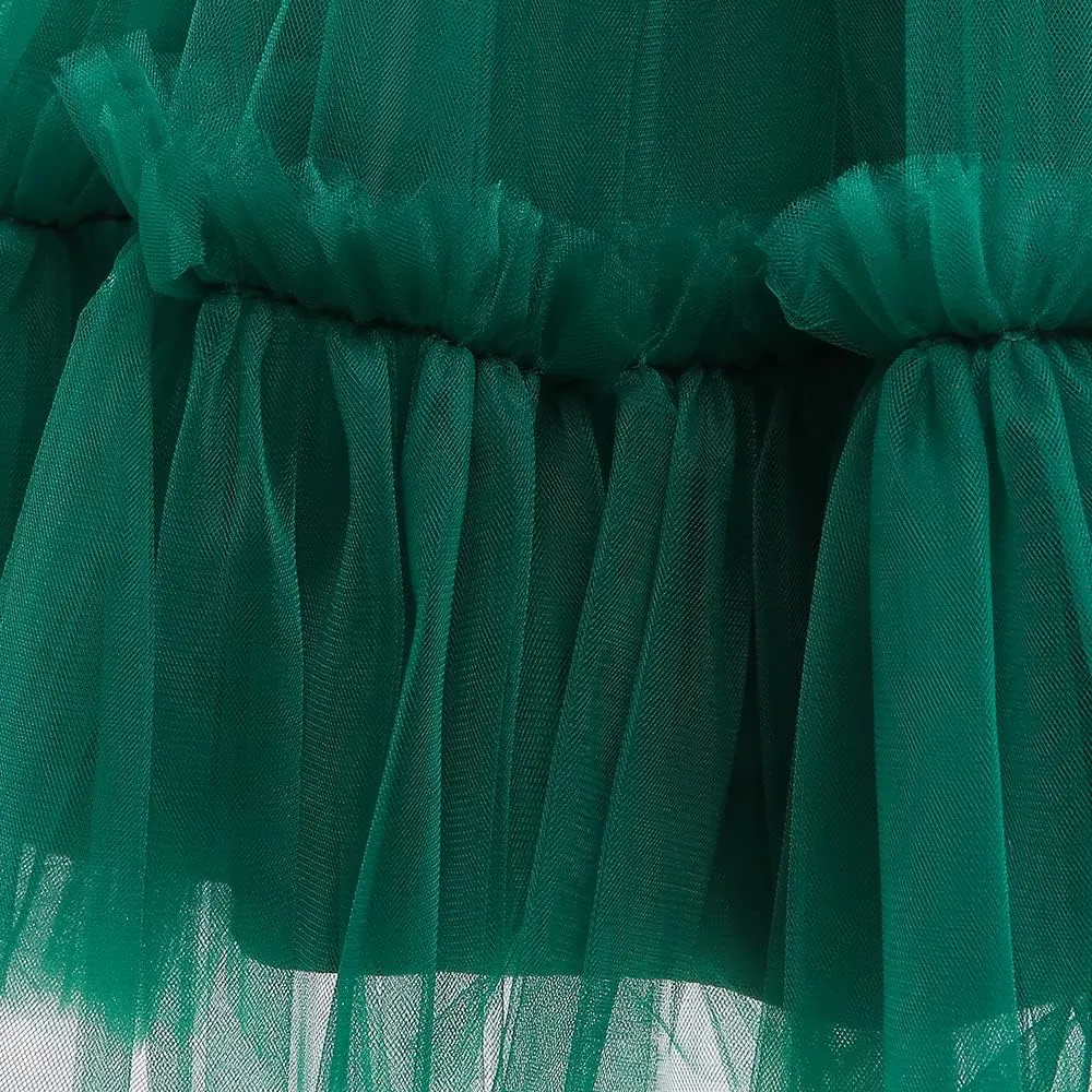 6M-9T Infant Baby Girls Ruffle Ball Gown Party Pageant Lace Dresses