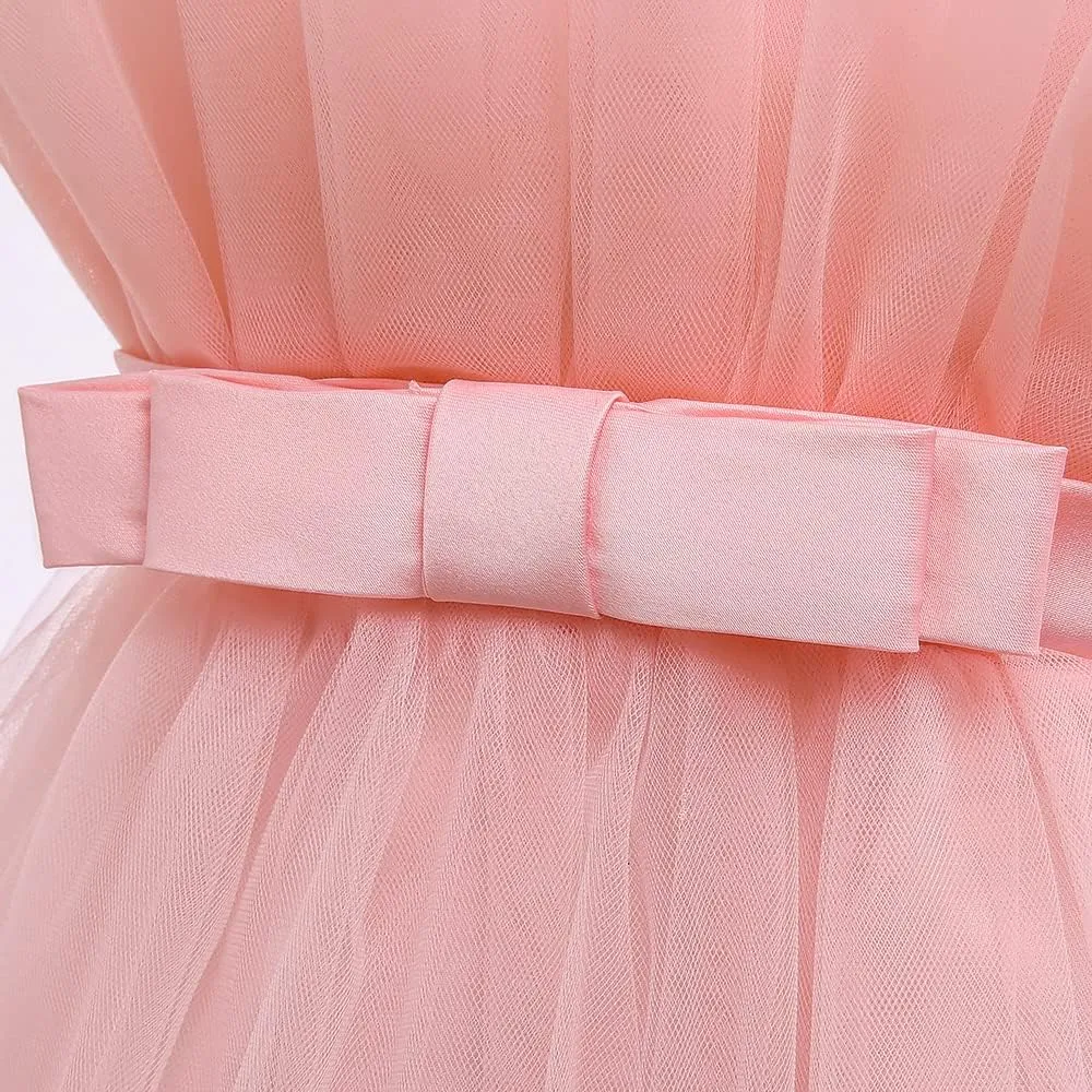 6M-9T Infant Baby Girls Ruffle Ball Gown Party Pageant Lace Dresses