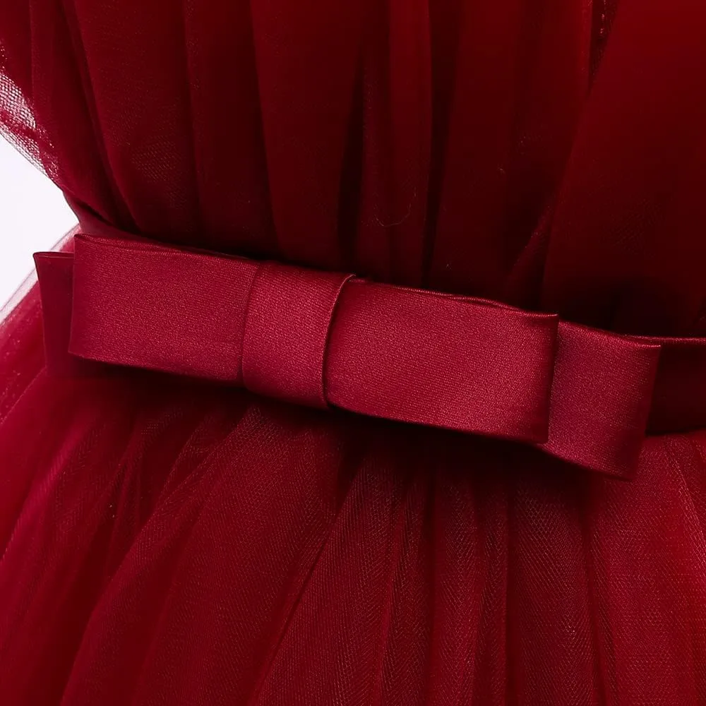 6M-9T Infant Baby Girls Ruffle Ball Gown Party Pageant Lace Dresses