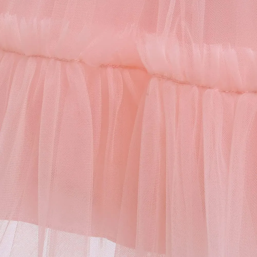 6M-9T Infant Baby Girls Ruffle Ball Gown Party Pageant Lace Dresses