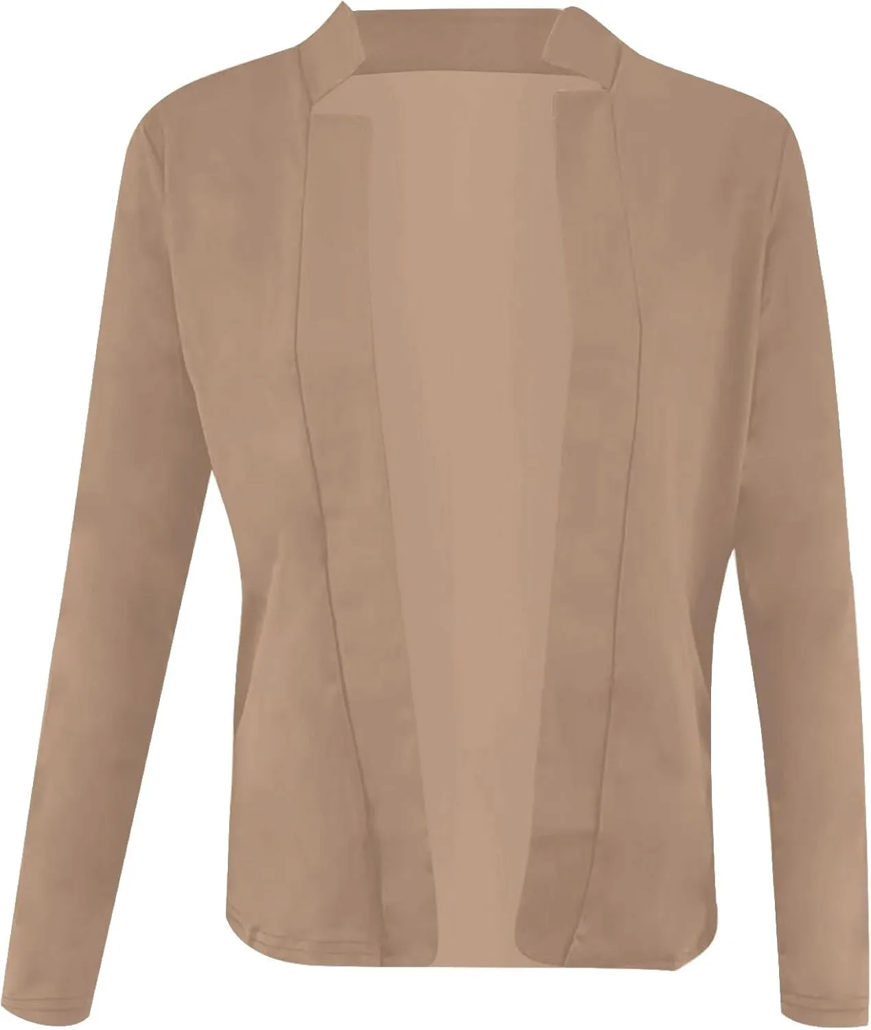 Blazers for Women Business Casual Cropped Jacket Long Sleeve Open Front Blazer Work Office 2024 Fall Outerwear, Large