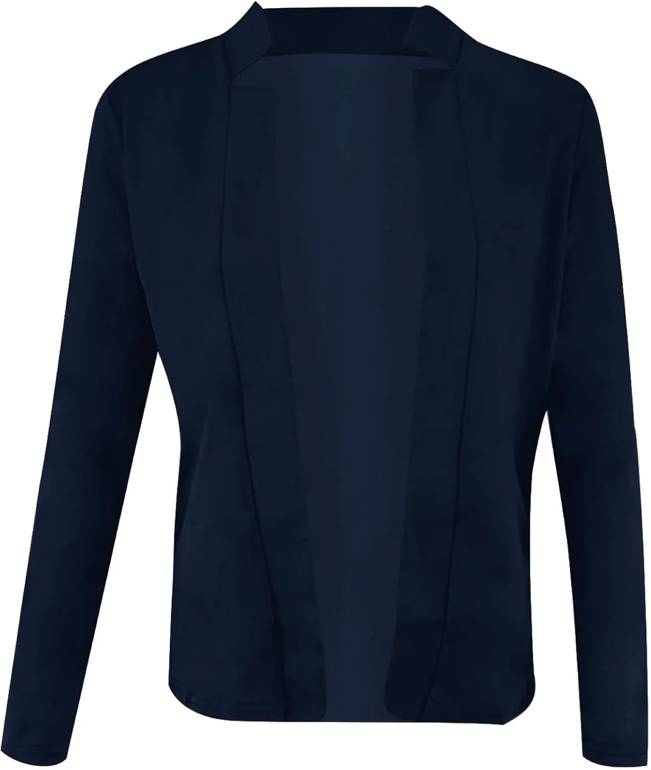 Blazers for Women Business Casual Cropped Jacket Long Sleeve Open Front Blazer Work Office 2024 Fall Outerwear, Large