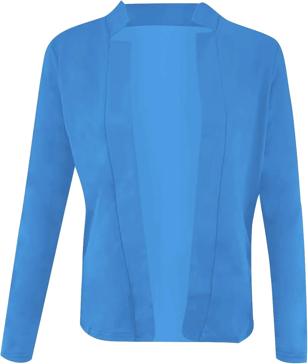 Blazers for Women Business Casual Cropped Jacket Long Sleeve Open Front Blazer Work Office 2024 Fall Outerwear, Large