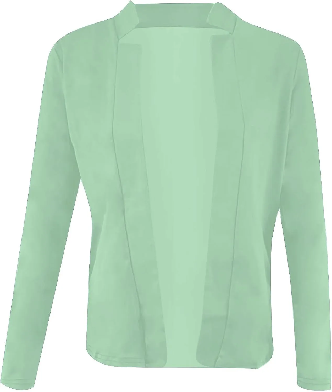 Blazers for Women Business Casual Cropped Jacket Long Sleeve Open Front Blazer Work Office 2024 Fall Outerwear, Large