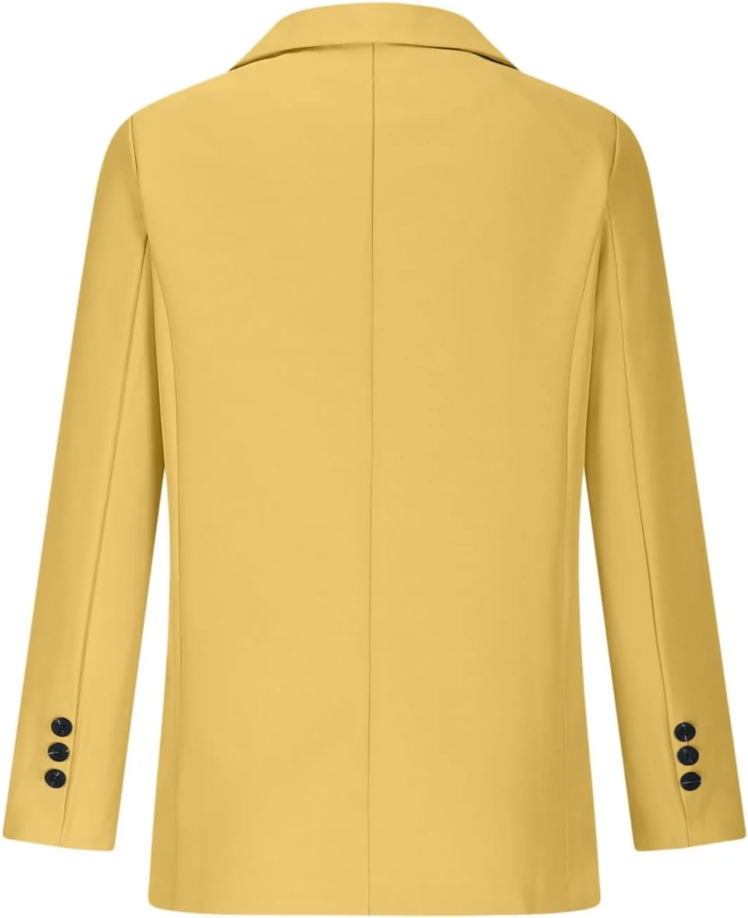 Blazers for Women Business Casual Long Sleeve Lapel Open Front Button Work Office Blazer Jackets with Pockets 2024