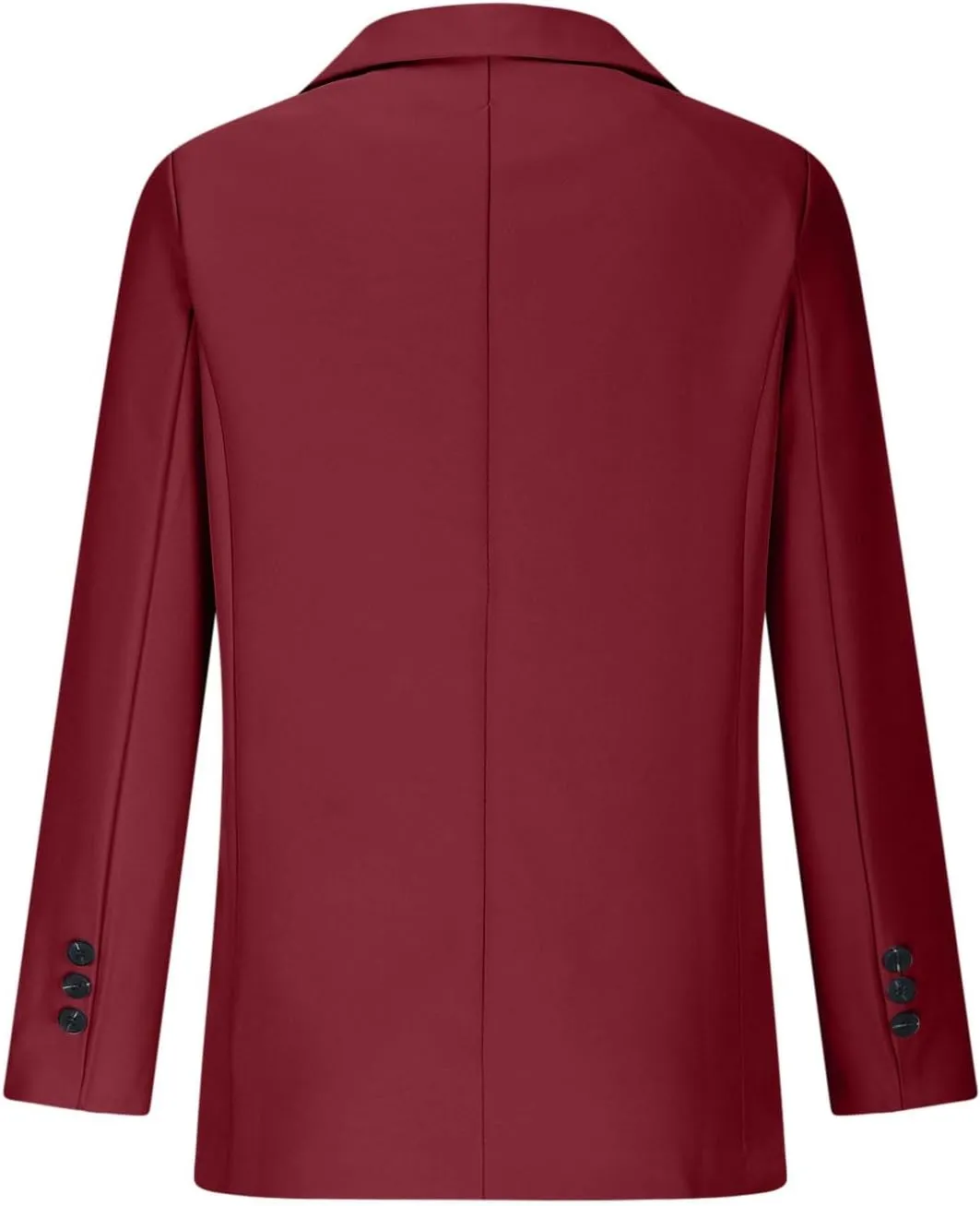 Blazers for Women Business Casual Long Sleeve Lapel Open Front Button Work Office Blazer Jackets with Pockets 2024