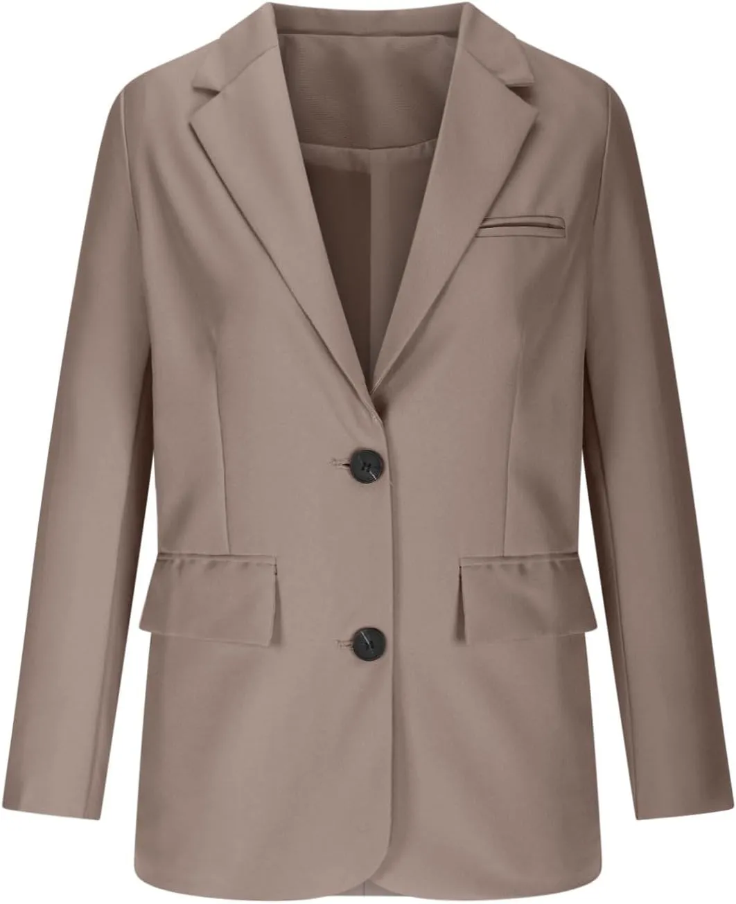 Blazers for Women Casual Open Front Long Sleeve Work Office Blazer Jacket Fashion Button Lapel Blazer with Pockets