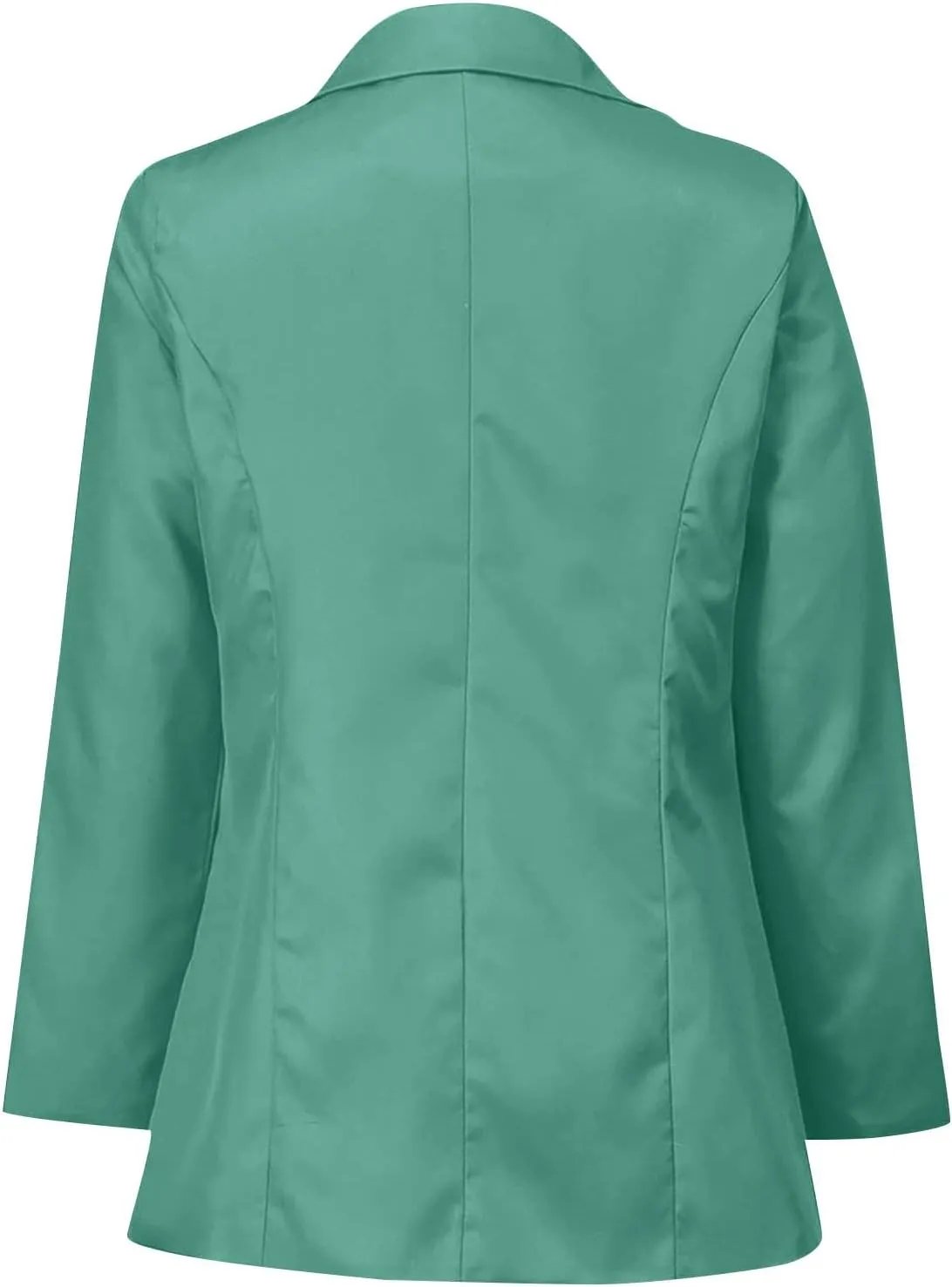 Blazers for Women Long Sleeve Button Open Front Blazer Jacket Solid/Hawaii Print Trendy Suite Coat with Pockets