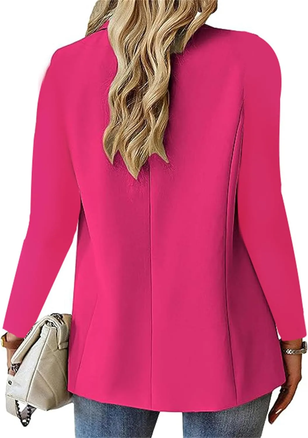 Blazers for Women Long Sleeve Open Front Cardigan Casual One Button Blazers Work Office Jackets 2025 Trendy Outfits