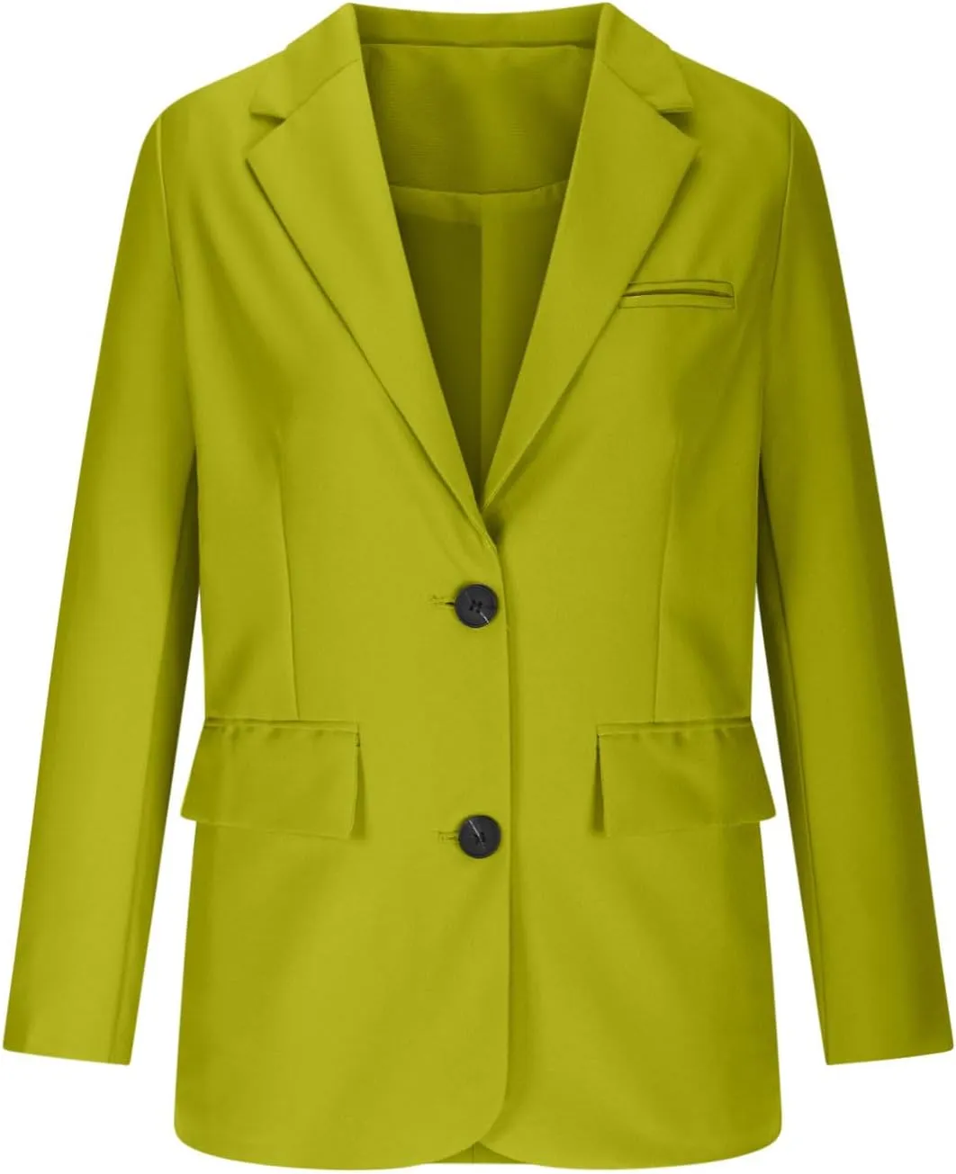 Casual Solid Blazers for Women Business Open Front Office Button Blazer Coat Fall Lapel Plus Size Blazer Jacket