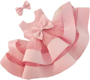 CMMCHAAH 0-6 Years Baby Girls Pageant Dress Toddler Formal Backless Wedding Bridesmaid Dresses