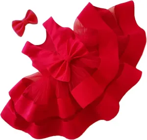 CMMCHAAH 0-6 Years Baby Girls Pageant Dress Toddler Formal Backless Wedding Bridesmaid Dresses