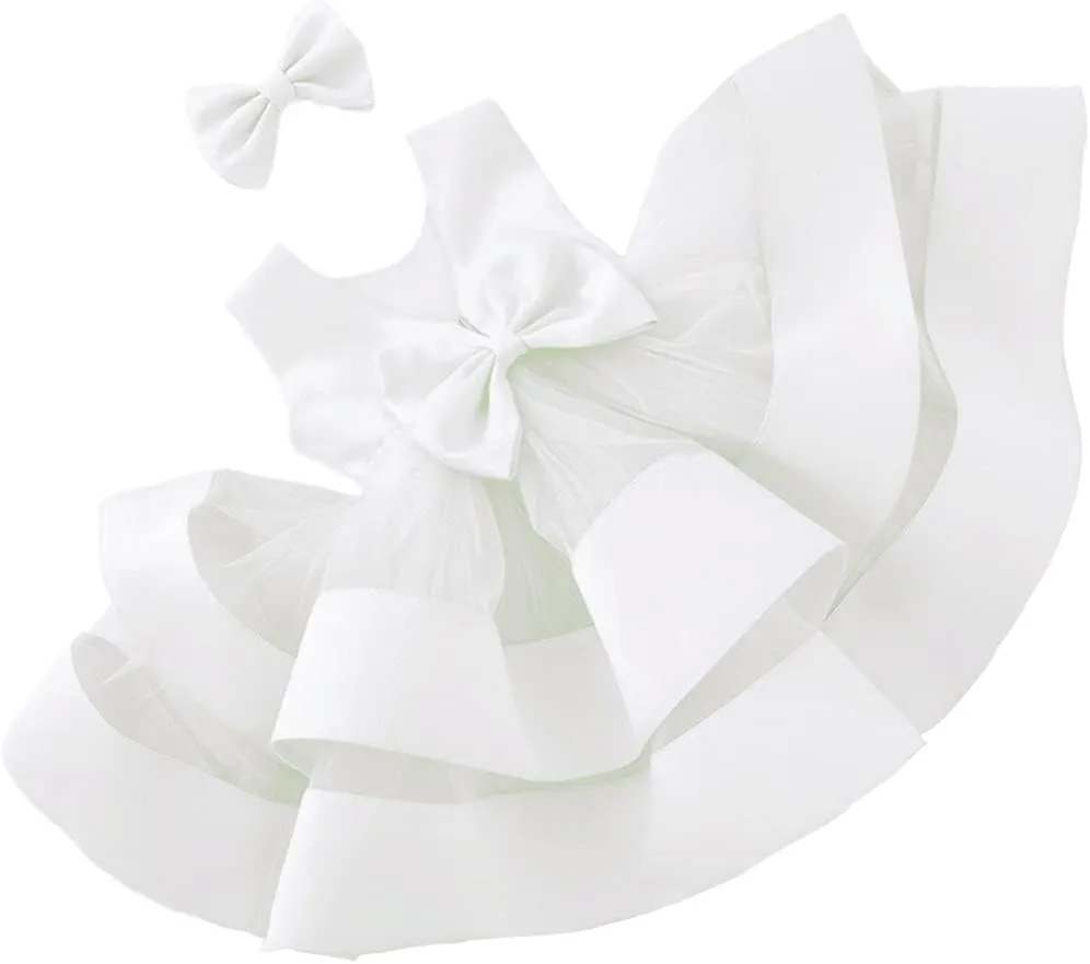 CMMCHAAH 0-6 Years Baby Girls Pageant Dress Toddler Formal Backless Wedding Bridesmaid Dresses