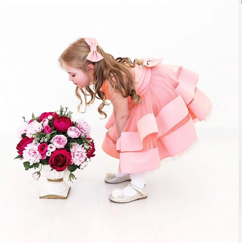 CMMCHAAH 0-6 Years Baby Girls Pageant Dress Toddler Formal Backless Wedding Bridesmaid Dresses