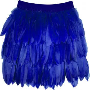 Feather Skirt Mid Waist A-line Real Natural Feather Short Skirts for Women Sexy Summer Carnival Skirts