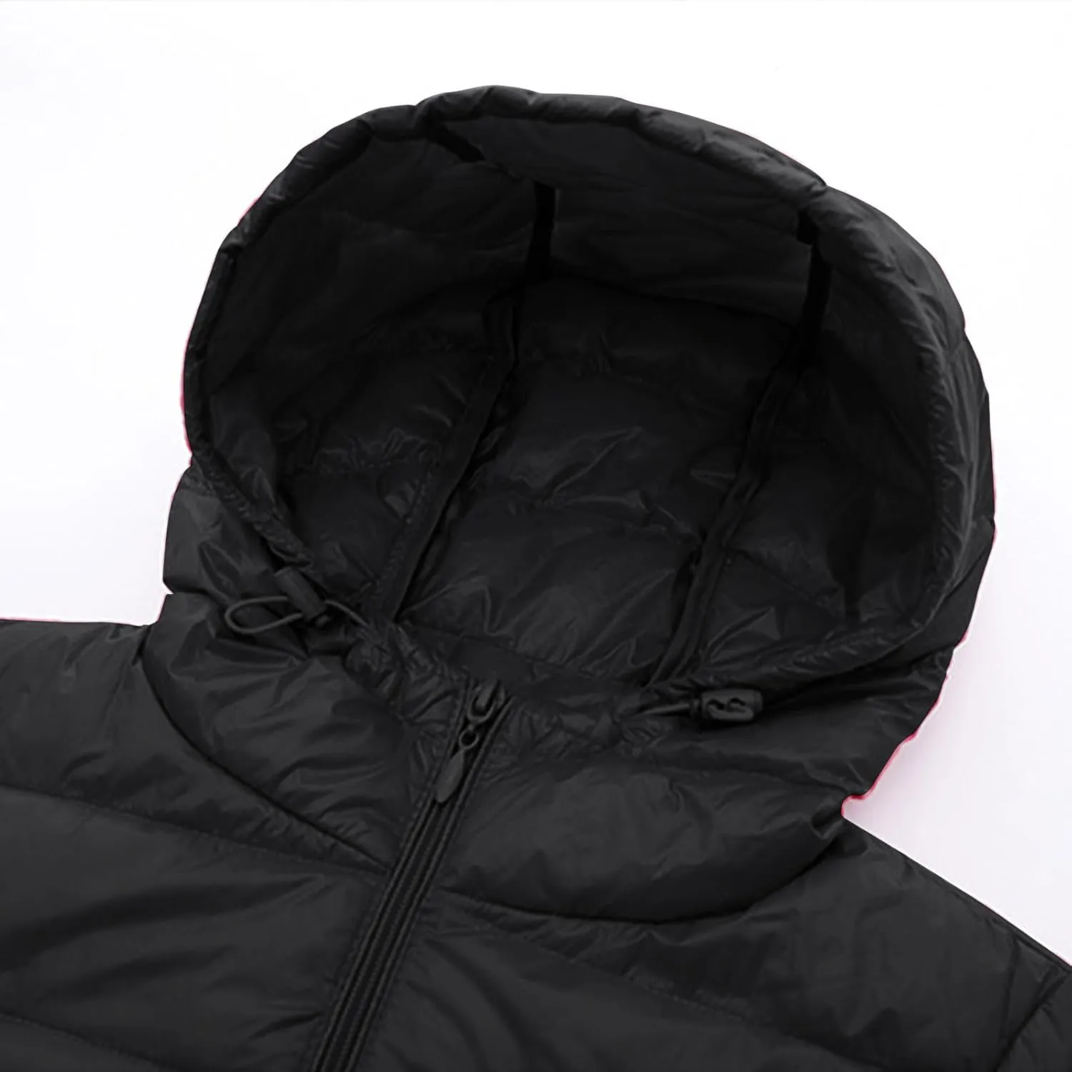 Firzero Puffer Jacket Womens Plus Size Long Down Jacket Winter Lightweight Hooded Slim Jackets Female Portable Outwear