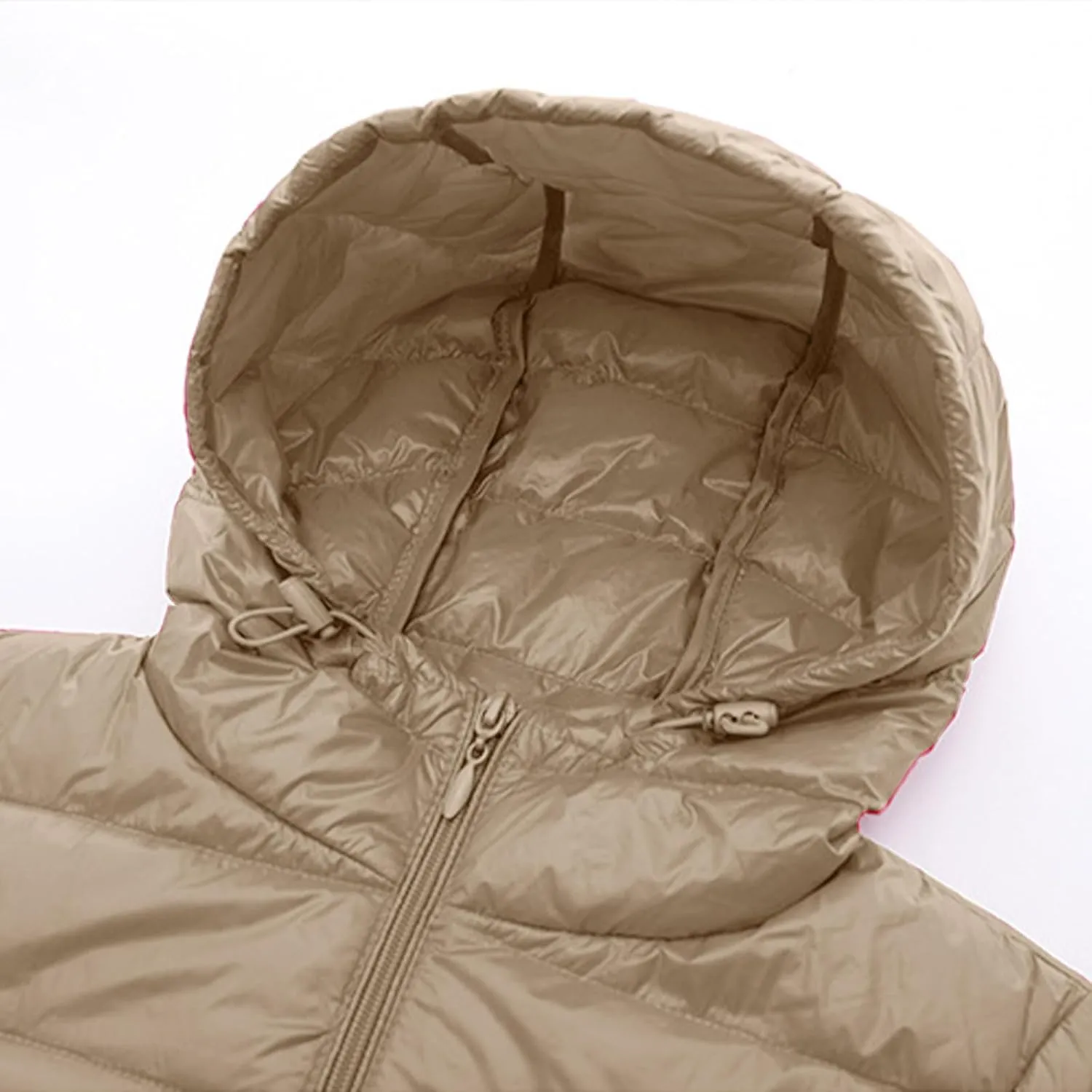 Firzero Puffer Jacket Womens Plus Size Long Down Jacket Winter Lightweight Hooded Slim Jackets Female Portable Outwear