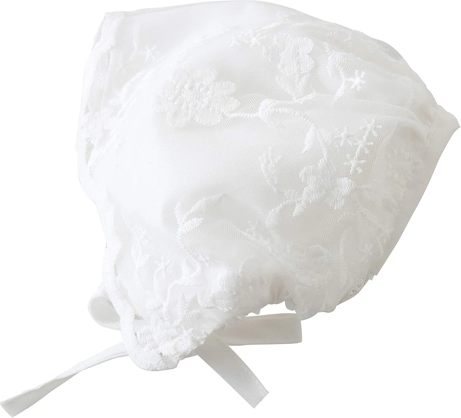Glamulice Baby Girls Christening Baptism Dress Newborn Floral Embroidered Lace Dresses for Toddler