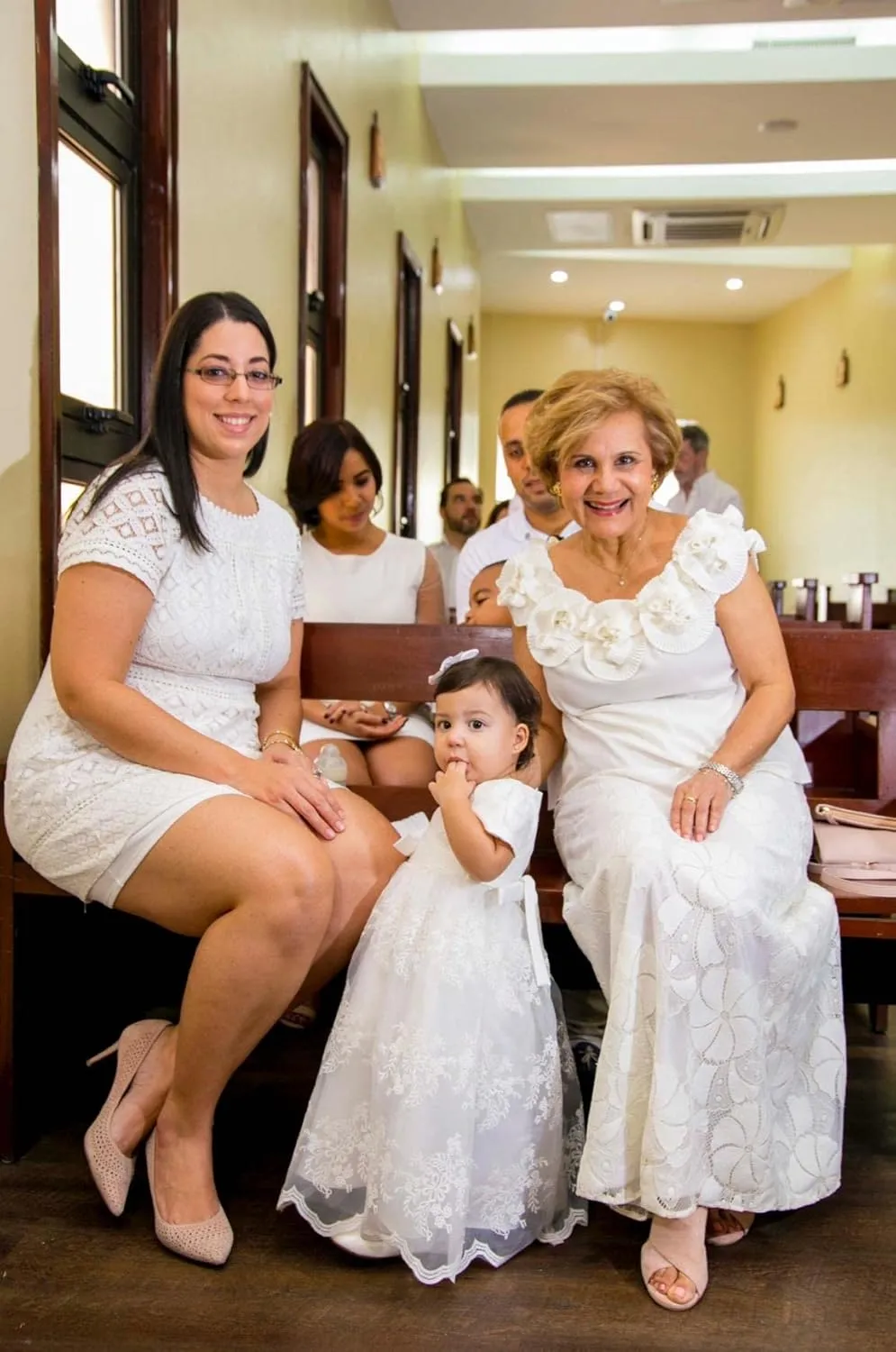 Glamulice Baby Girls Christening Baptism Dress Newborn Floral Embroidered Lace Dresses for Toddler