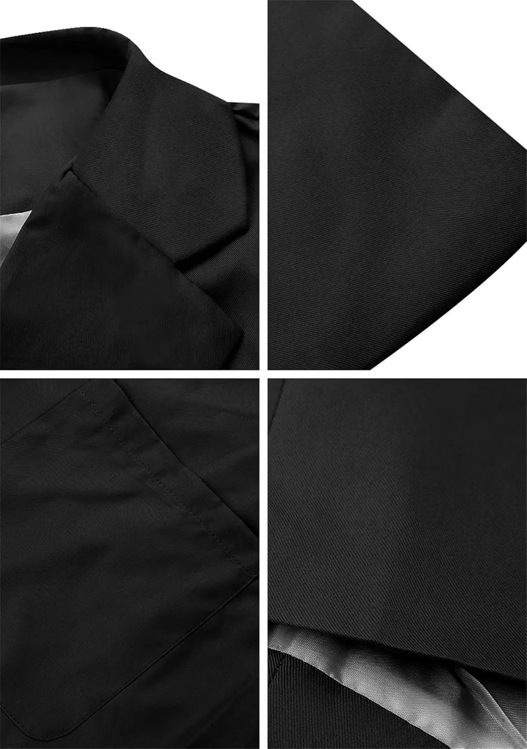 GORIFE Women Long Sleeve Lapel Blazers Jacket Loose Work Office Blazers Coat with Pockets