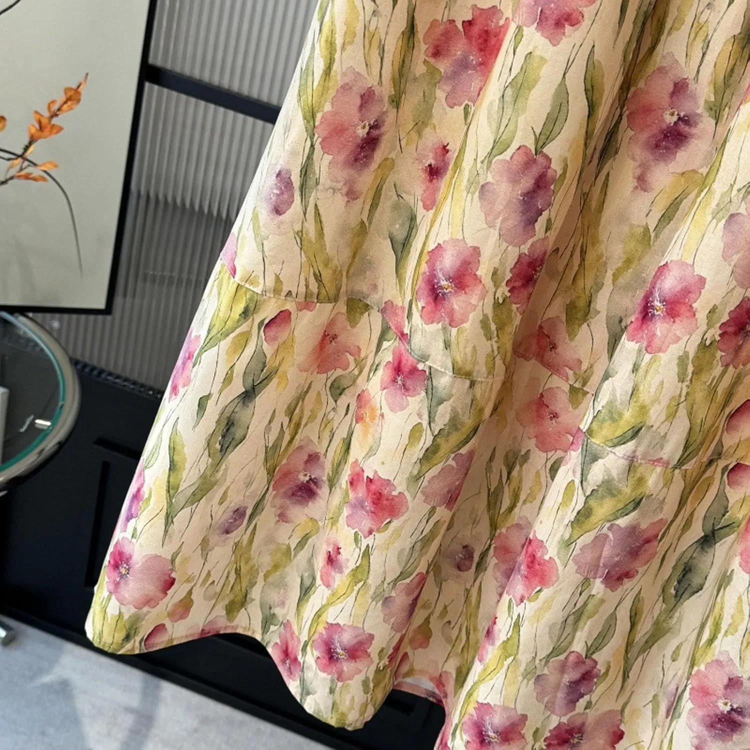 High Waisted Long Skirts for Women Ruffle Tiered Flowy A-Line Floral Skirt Vacation Summer Casual Beach Boho Dress