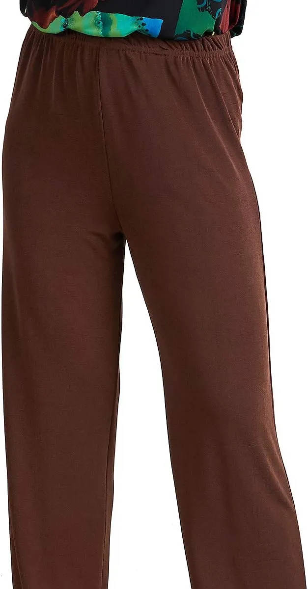 Jostar Women's Elastic Waist Pants – Pull On Stretch Basic Soft Casual Trouser