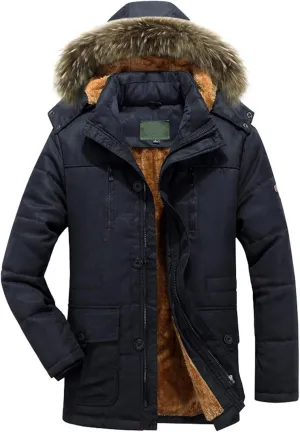 LCMTWX Men's Winter Jacket Windproof Stand Collar Knitted Splice Sweater Coat Casual Cardigan Stylish Outwear Coats for