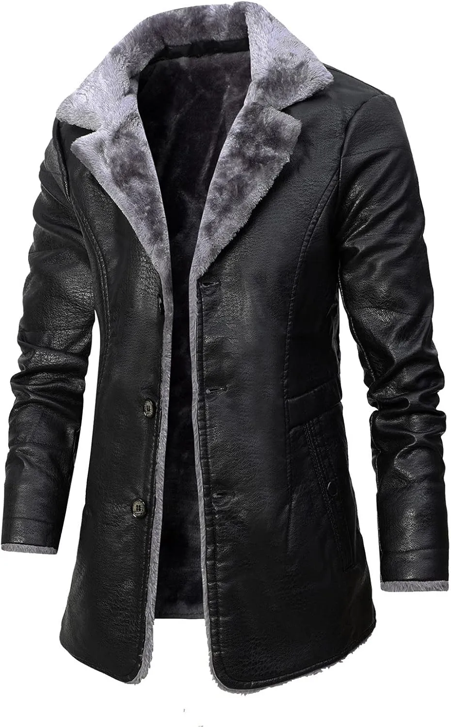 LCMTWX Men's Winter Jacket Windproof Stand Collar Knitted Splice Sweater Coat Casual Cardigan Stylish Outwear Coats for