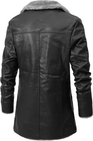 LCMTWX Men's Winter Jacket Windproof Stand Collar Knitted Splice Sweater Coat Casual Cardigan Stylish Outwear Coats for