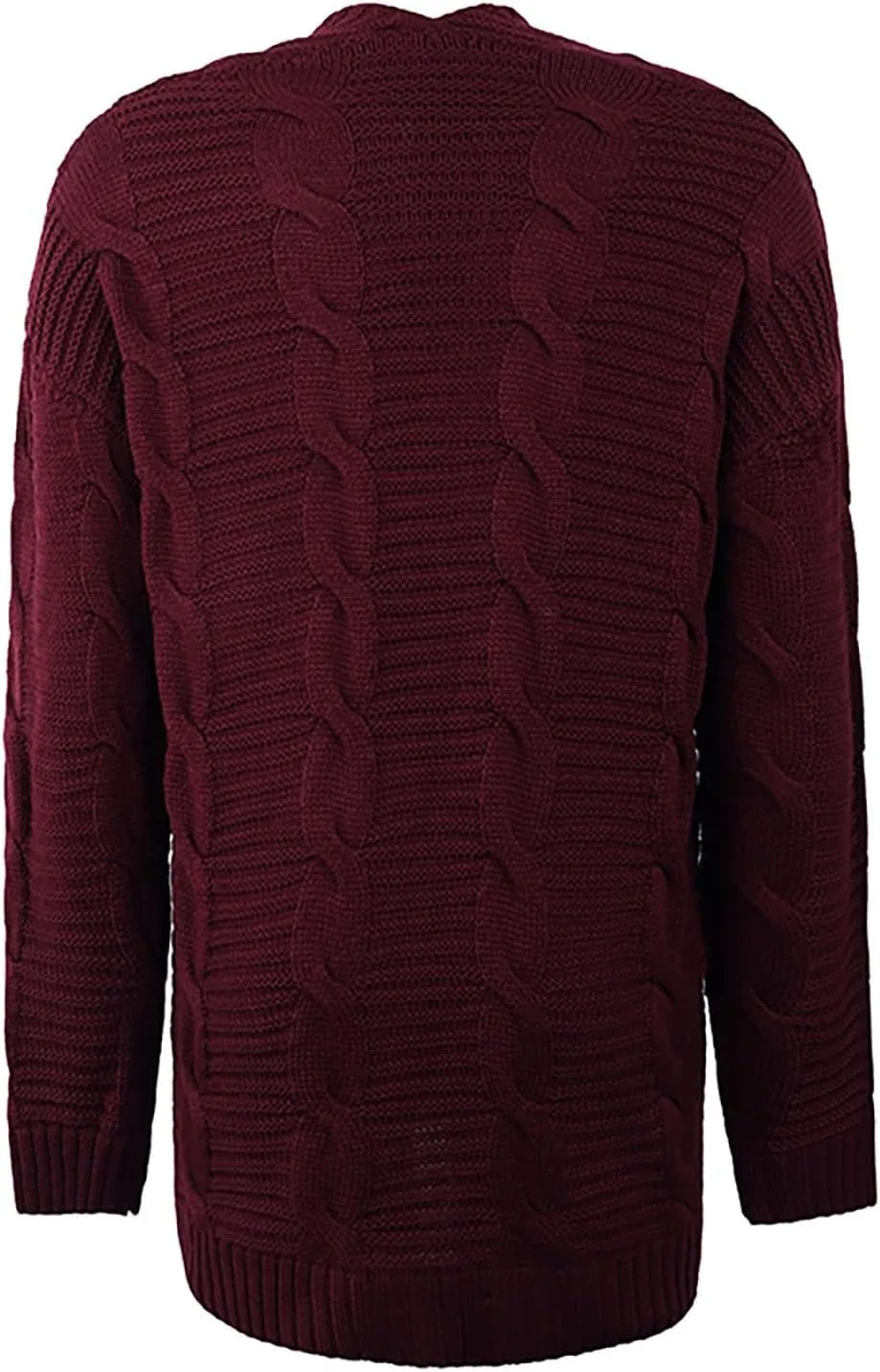 Long Cardigan Sweaters for Women Baggy Lightweight Cable Knit Cardigan Oversized Chunky Cardigans Jacket with Pockets