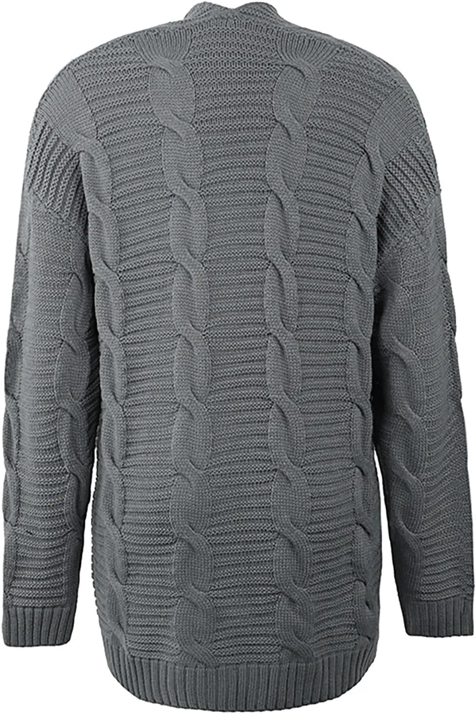 Long Cardigan Sweaters for Women Baggy Lightweight Cable Knit Cardigan Oversized Chunky Cardigans Jacket with Pockets