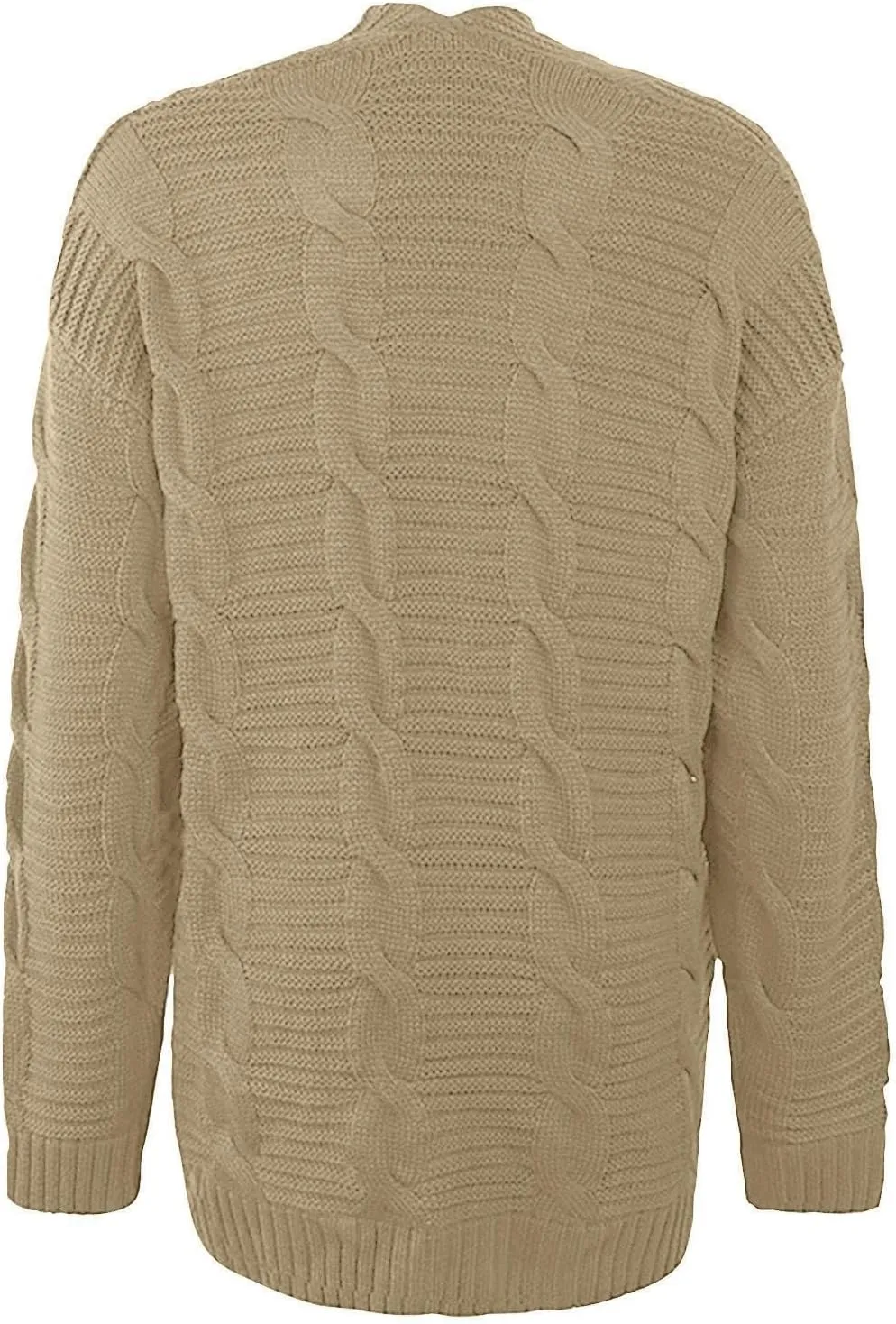 Long Cardigan Sweaters for Women Baggy Lightweight Cable Knit Cardigan Oversized Chunky Cardigans Jacket with Pockets