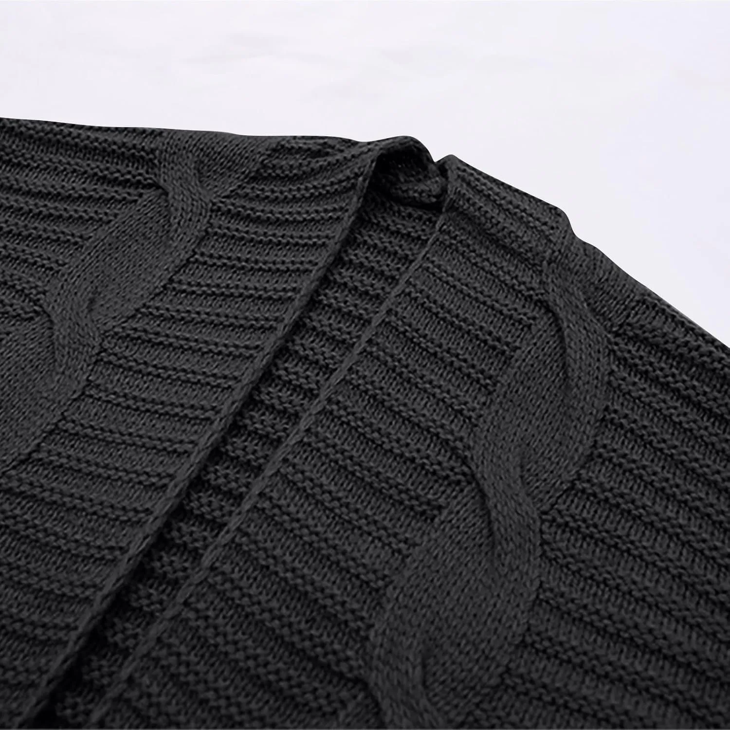 Long Cardigan Sweaters for Women Baggy Lightweight Cable Knit Cardigan Oversized Chunky Cardigans Jacket with Pockets
