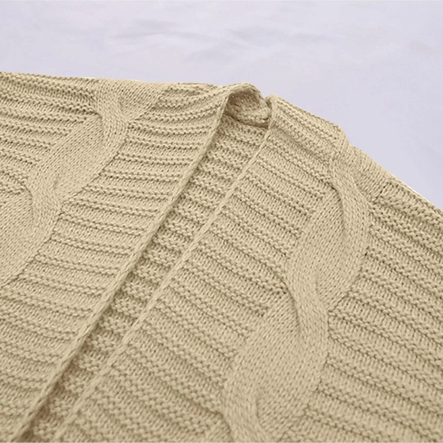 Long Cardigan Sweaters for Women Baggy Lightweight Cable Knit Cardigan Oversized Chunky Cardigans Jacket with Pockets