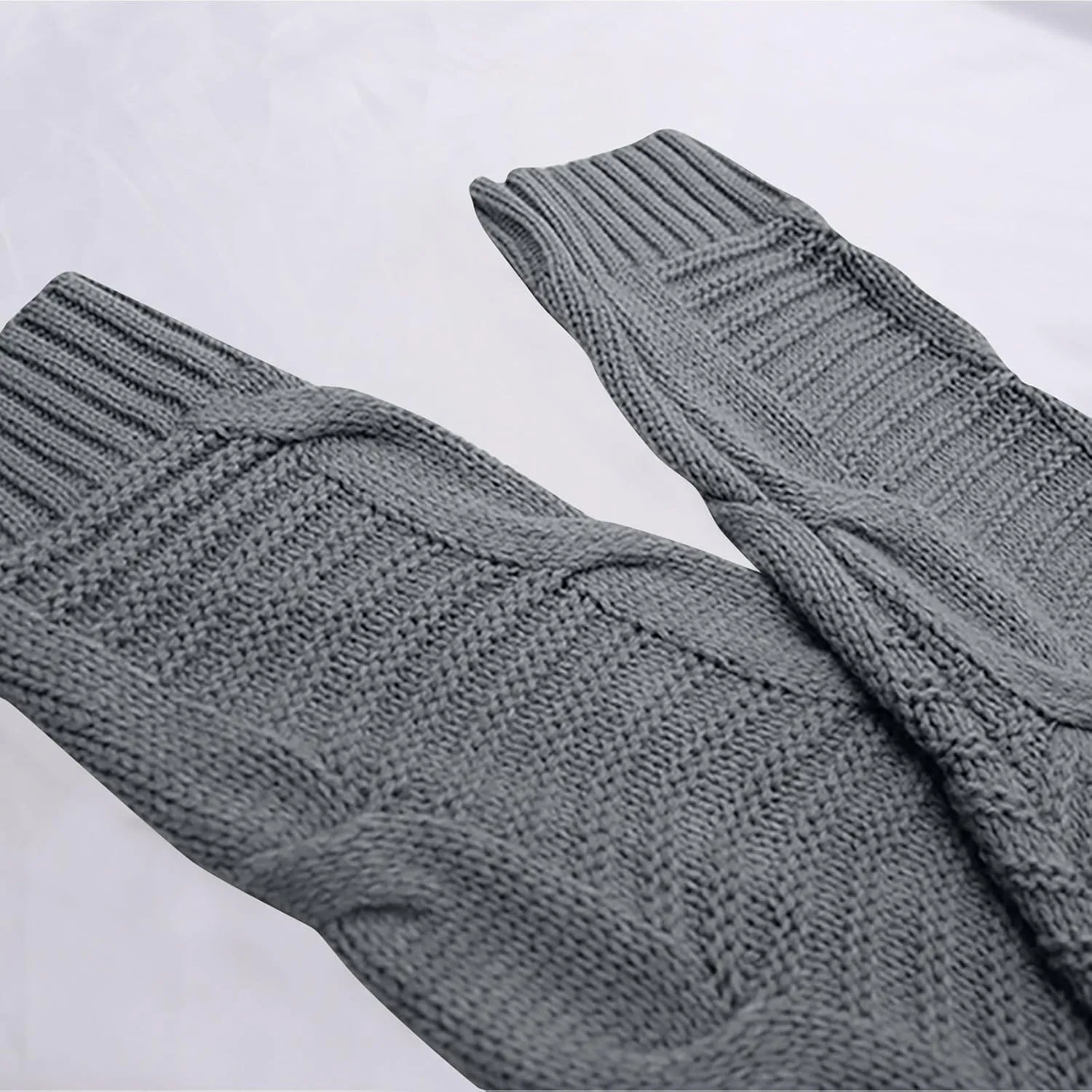 Long Cardigan Sweaters for Women Baggy Lightweight Cable Knit Cardigan Oversized Chunky Cardigans Jacket with Pockets