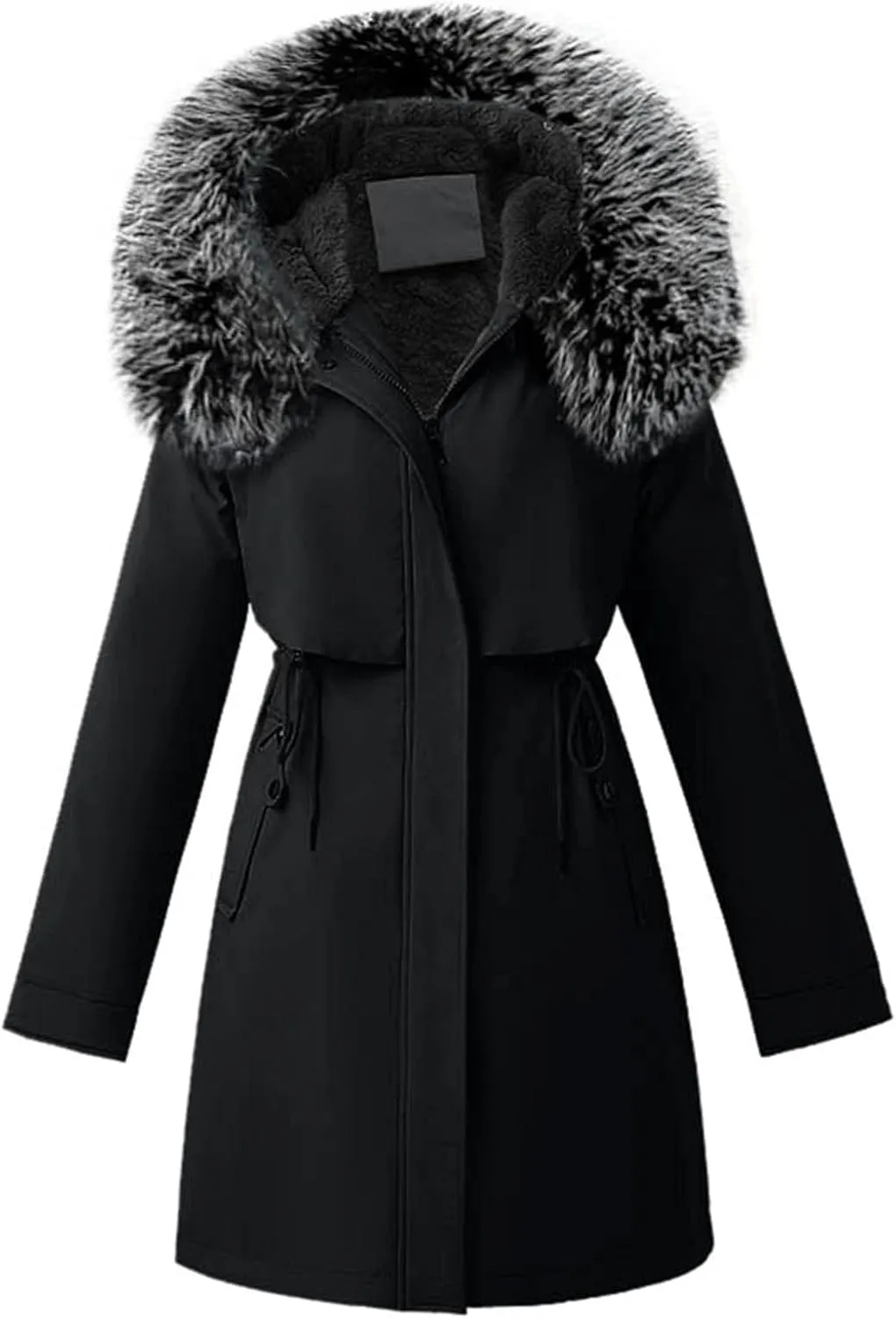 Long Puffer Jacket Women Lightweight Down Jacket Packable Parkas Jacket Maxi Water-Resistant Winter Hooded Quilted Coats