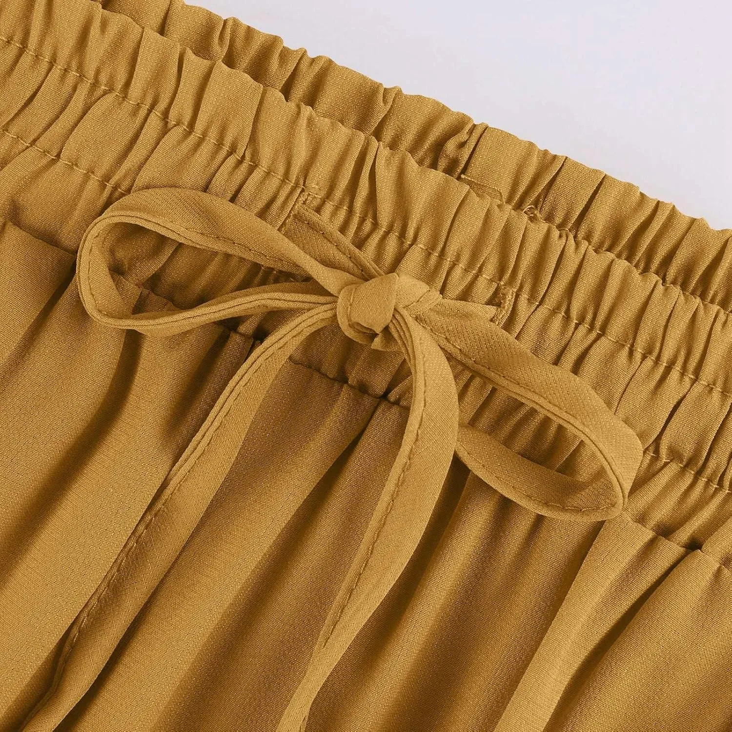 Long Skirts for Women,Elastic High Waisted Drawstring Flowy Maxi Skirts Trendy 2025 Summer Vacation Bohemian