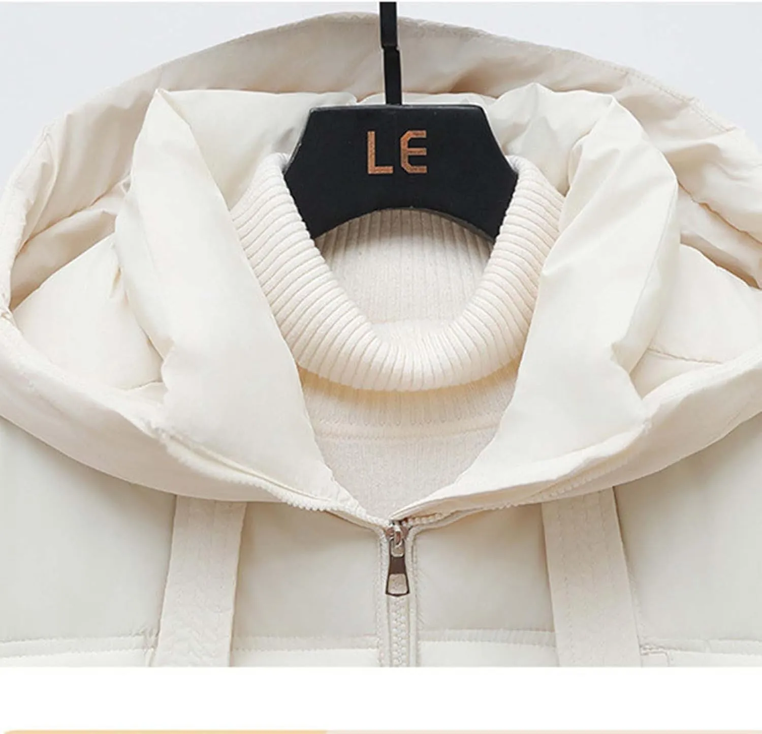 Long Winter Windproof Down Coats for Women Heavyweight Padded Puffer Jackets Casual Trench Quilted Coats with Hood