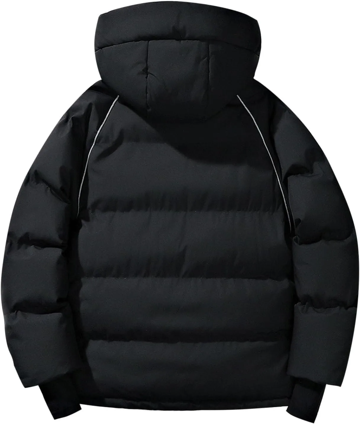 Men Women Hooded Puffer Jacket Winter Warm Down Coats Insulated Quilted Coat Parkas Unisex Outerwear with Pockets