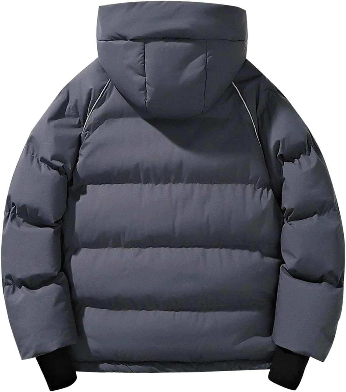Men Women Hooded Puffer Jacket Winter Warm Down Coats Insulated Quilted Coat Parkas Unisex Outerwear with Pockets