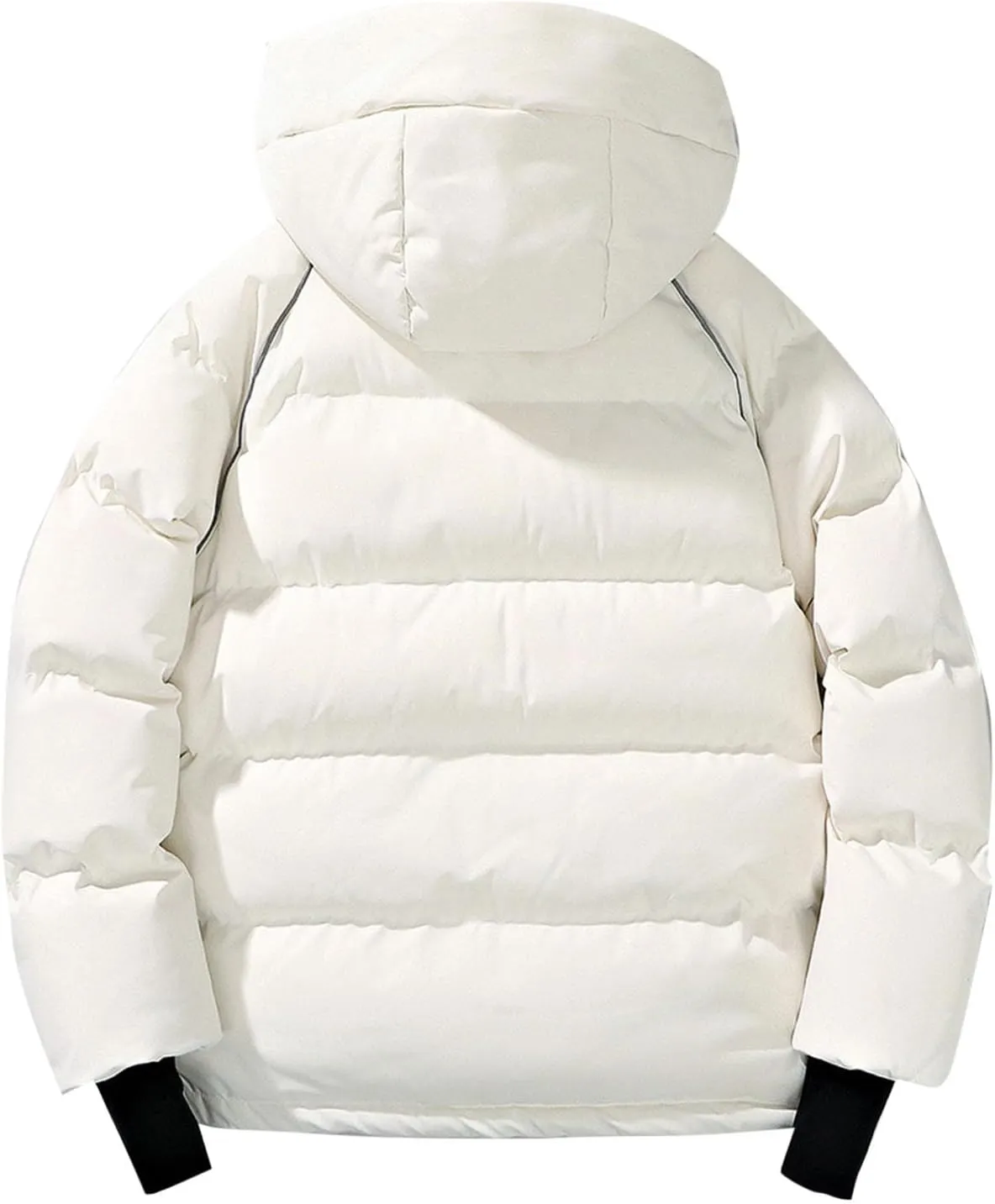 Men Women Hooded Puffer Jacket Winter Warm Down Coats Insulated Quilted Coat Parkas Unisex Outerwear with Pockets
