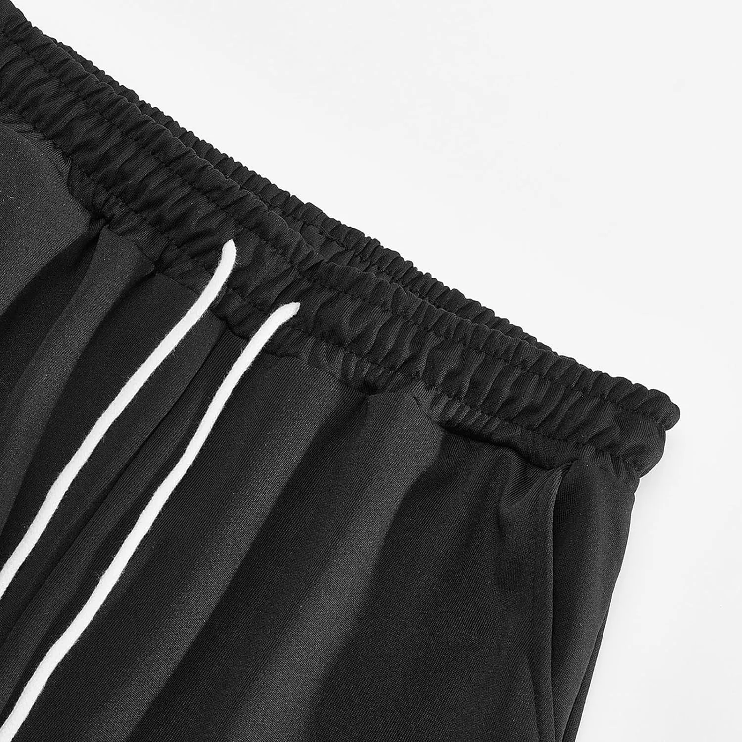 Men's Baggy Sweatpants Plus Size Elastic Waist Drawstring Wide Leg Casual Pants Fashion Breathable Joggers Trousers