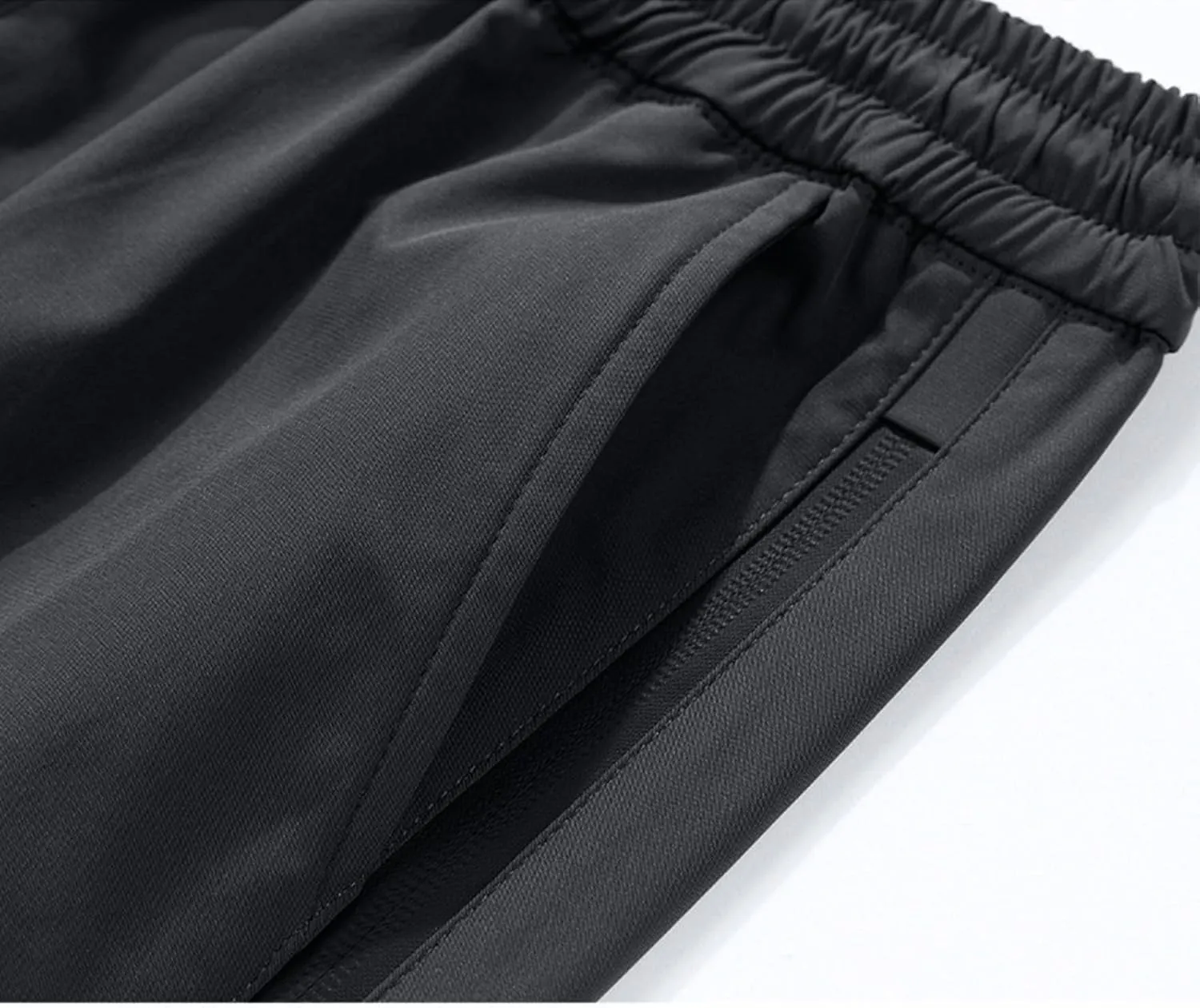 Mens Big and Tall Cargo Pants Spring Lounge Drawstring Waist Outdoor Trousers Fashion Baggy Straight Wide Leg Slacks