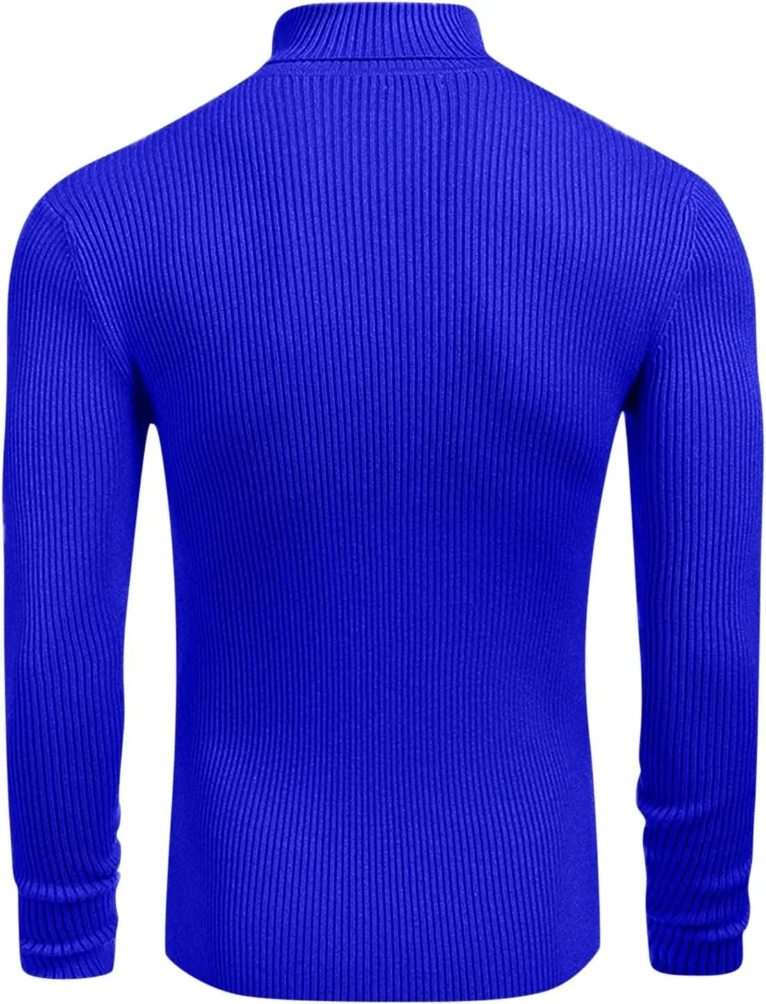Mens Mock Turtleneck Long Sleeve Solid Color Pullover Lightweight Slim Fit Knitwear Casual Loose Fall Fashion Sweater