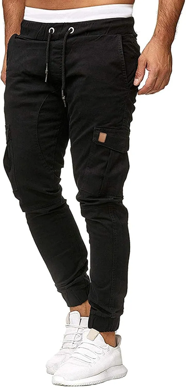 Men's Sports Casual Jogging Trousers Lightweight Hiking Work Pants Outdoor Pant
