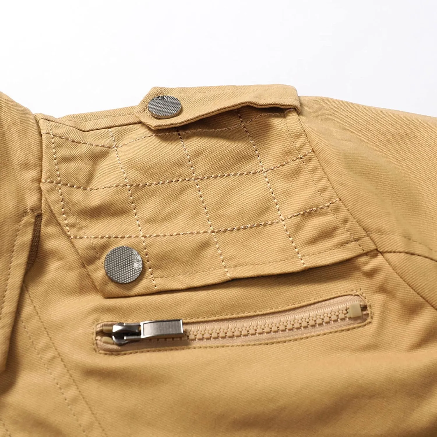 MIDOO Jackets for Men Fashion Casual Casual Solid Color Zipper Pocket Coat Jacket Water Resistant Outdoor Sportswear