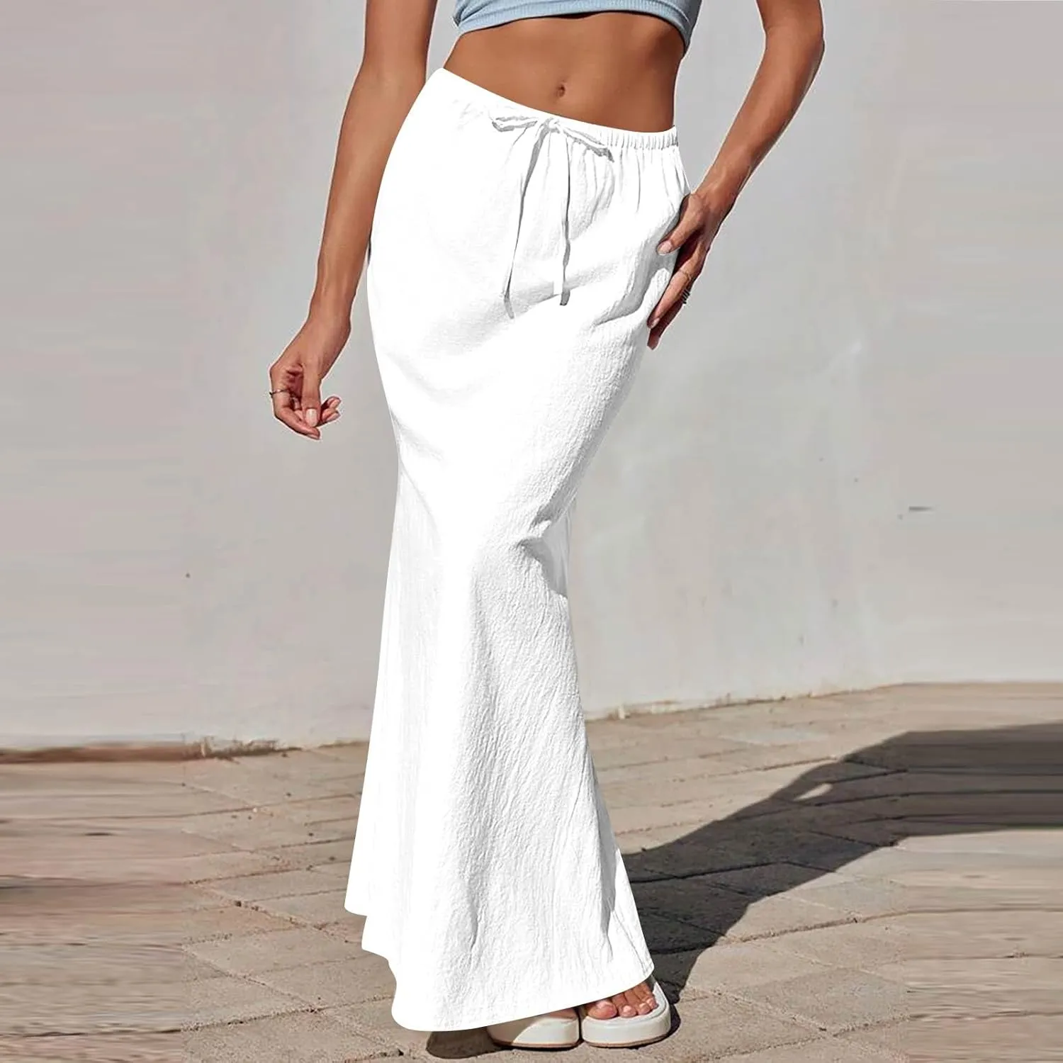 Partys Flowy Long Skirts Ladies Summer Loose Fitting Teen Girls Floral