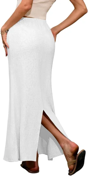 Partys Flowy Long Skirts Ladies Summer Loose Fitting Teen Girls Floral